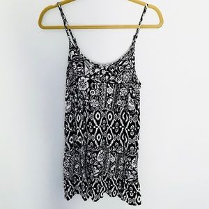 Black and White Printed Mossimo Sun Dress